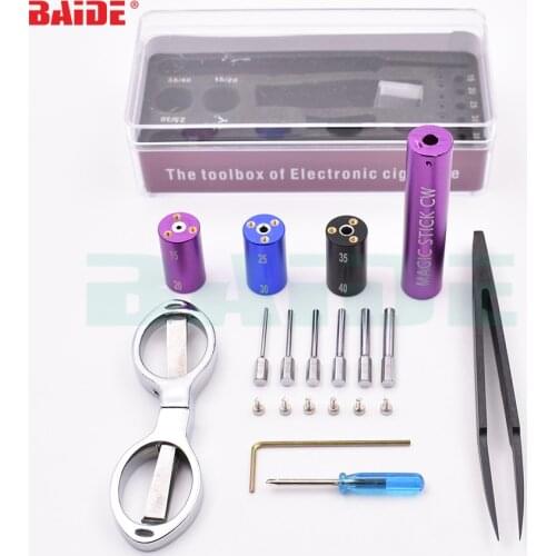 Electronic Cigarette DIY Tool Tweezers Wire Heaters Kit Coil Jig For Electronic Cigarette 50 set/lot