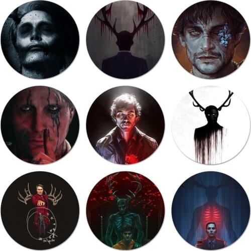 Hannibal eat the rude Icons Pins Badge Decoration Brooches Metal Badges For Backpack Decoration