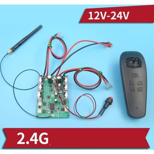 2.4G Gyroscope Remote Control Kit 12-24V Transmisster+Receiver Module for RC Boats 775 795 895 Motors Accessories