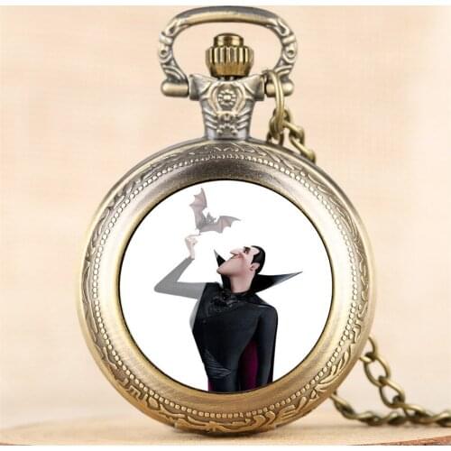 Retro Quartz Pocket Watch Cartoon Movie Design Antique Necklace Watch Steampunk Pendant Chain 4 Colors Gifts for Men Women Kids
