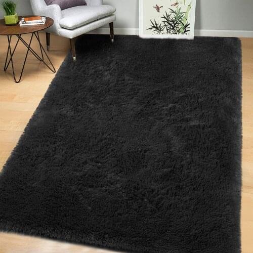 Soft Fluffy Carpet Modern Shag Area Rug Bedroom Living Room Carpet Cute and Comfy Nursery Carpet Luxury Velvet Plush Carpet
