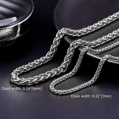 Necklace mens Keel Chain Steel necklace stainless steel simple hip hop rock necklace jewelry for neck gifts for a man wholesale