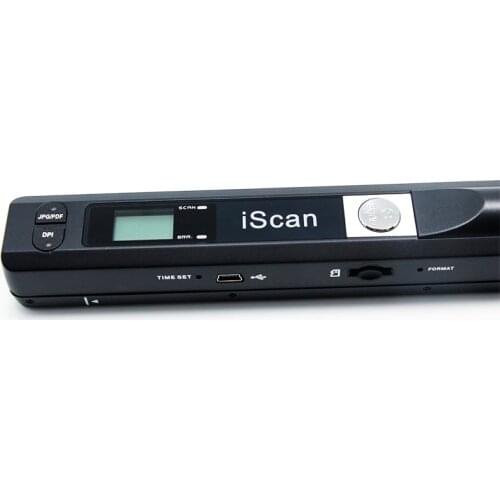 ISCAN 01 Portable Scanner HD High Speed Color A4 Document Photo Handheld Scanner Mini Pocket Color Scanner , A4 HD Scanner