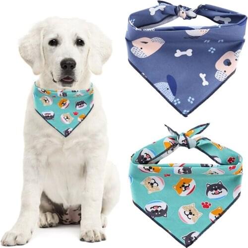 Puppy Neckerchief Adjustable Pet Dog Cat Neck Bandana Collar Scarf Cute Triangle Bibs Puppy Cats Dog Accessories