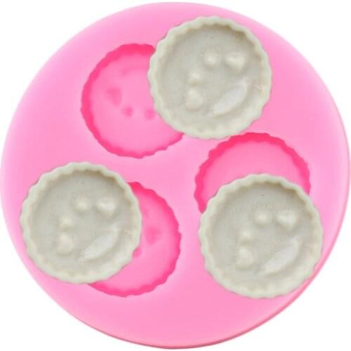 Smail Face Silicone Mold DIY Party Cake Decorating Tools Cupcake Topper Fondant Cookie Baking Candy Chocolate Gumpastes Moulds