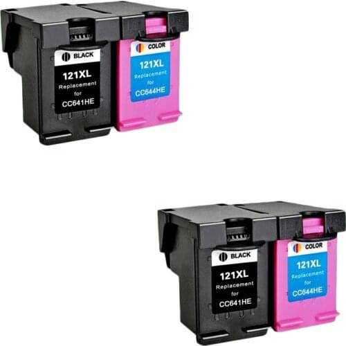 LuoCai Compatible ink cartridges For HP121 For HP 121 photosmart c4683 C4783 Deskjet D2563 D1663 D2663 D5563 F2530 F2560 printer