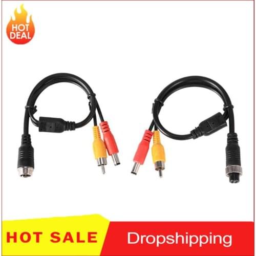 4Pin Aviation Head Female/Male to RCA Male DC Male Extension Cable Adapter Converter for CCTV Camera Security DVR IP Camera