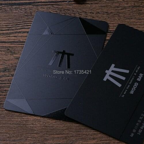 VIP plastic gold foil spot uv embossed business cards