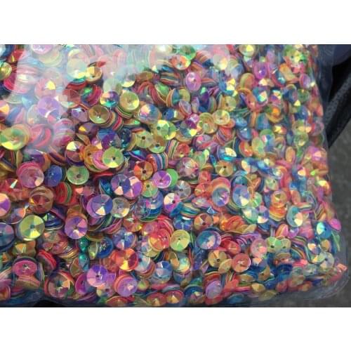 30g 6mm Deep Cup Round Sequin Paillettes Sewing Decoration DIY Brilliant Shining Mix Colors Multicolors