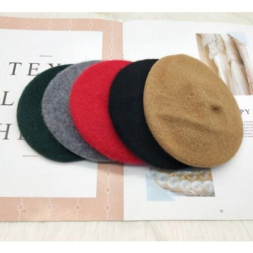 Dog Jewelry Fashion Beret Cap Funny Decoration Accessories Solid Color Cartoon Warm Cute Hood All-match Hat