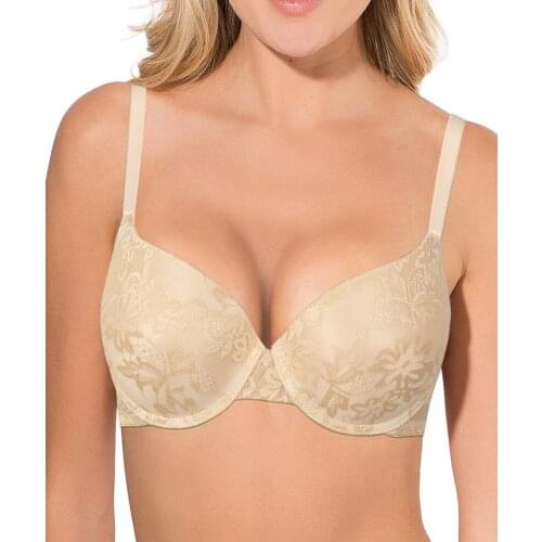 Vgplay Push Up Bra Padded Lace Lingerie Gather Strength Underwear Solid Plunge Everyday Bras for Women Plus Size A B C D E Cup