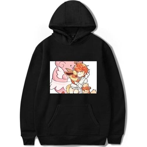 Winter Warm Promised Neverland Hoodie Unisex Fashion leisure Anime Print Long Sleeve Student Hooded Pullovers Loose Sweatshirts