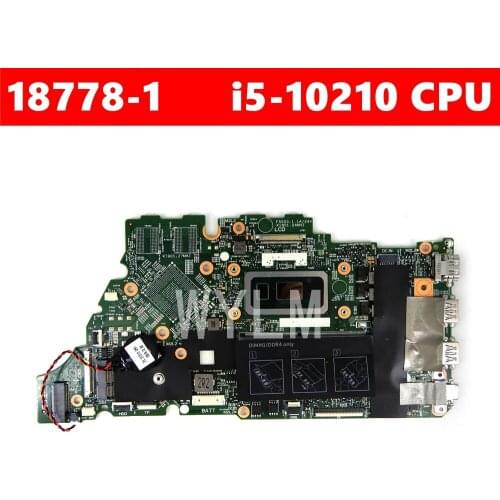 0355T5 18778-1 i5-10210CPU Mainboard For DELL Inspiron 5490 5498 5590 Laptop Motherboard 100% Tested Working Well
