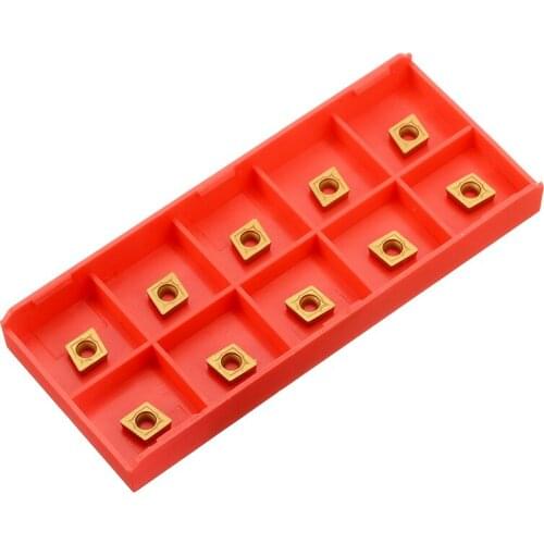 10Pcs CCMT060204-HM YBC251 Blades Carbide Inserts Durable Cutter For Lathe Turning Tool CNC Milling Tool