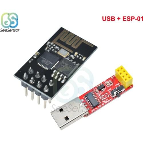 3.3V CH340 USB to ESP8266 Serial ESP-01 ESP-01S ESP01 ESP01S Wireless Wifi Adapter Module Development Board for Arduino