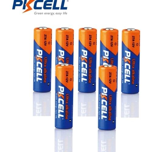 7pcs Per Lot High Quality A27 27A A27 Ultra Alkaline 12V batteries for Doorbell, Remote control