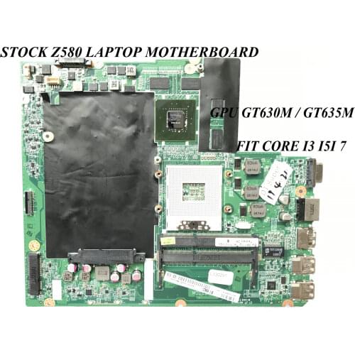 AVAILABLE. LAPTOP MOTHERBOARD FOR LENOVO Z580 MOTHERBOARD. Z580 MAIN BOARD ,GPU GT630M /GT635M 2GB