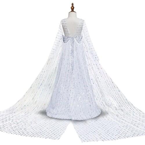 Kids Frozen 2 Elsa Princess Dress for Girls Toddler Girl Bridesmaid Dresses Flower Girl Dresses Luxury Christmas Party Dress