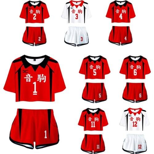 Anime Haikyuu Nekoma High School Costume Tetsurou Kuro Kenma Kozume Cosplay Jersey Sports Wear 3D Printing Suit