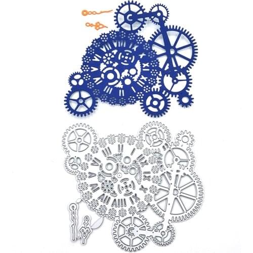 Julyarts Mechanical Watch Parts Die Cutting Dies Scrapbooking Dies Metal for Card Making DIY Scrapbooking Cardstock Die Cut