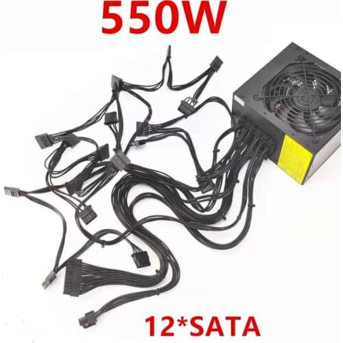 New Original PSU For Special Power Supply For 12 Hard Disk IPFS Multi Hard Disk Power Supply Desktop Power Supply 12*SATA 550W