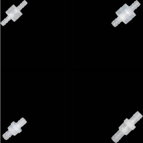 8mm OD Plastic Hose Barb Clear One Way Spring Non-return Check Valve Pipe Fitting Tube Connector for Water