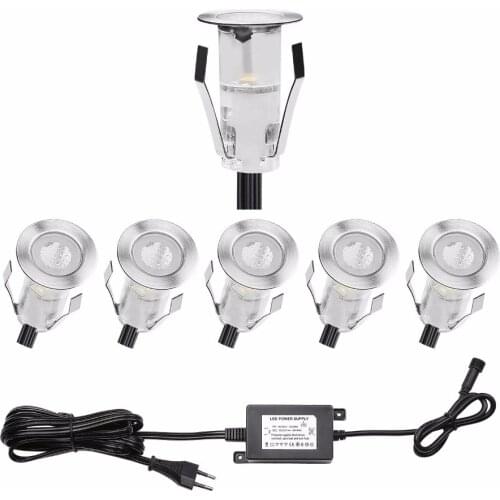 QACA Low voltage 0.4W Outdoor Path Lights Deck Garden Mall Step Stair Landscape LED Lights Low Voltage 6pcs/set B111-6
