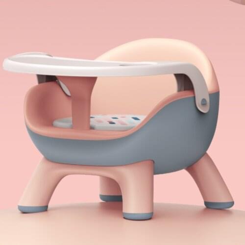 High quality baby chair childrens anti slippery seat plastic small cute stool with detachable dining table kids furniture