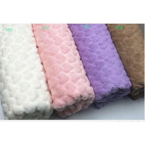 Embossed small rabbit velvet love imitation rabbit hair Artificial plush autumn and winter clothing toys home textile fabric