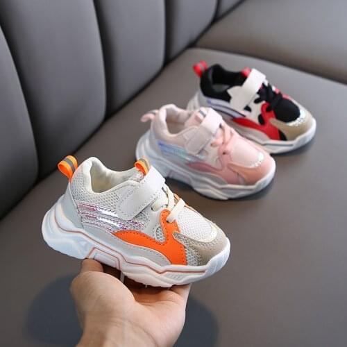 2020 spring childrens shoes girls sports shoes childrens mesh running shoes boys tide father shoes baby shoes