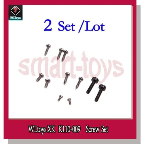 2Set K110 Screw Set K110-009 Screws for Wltoys K110 RC Helicopter Spare Parts