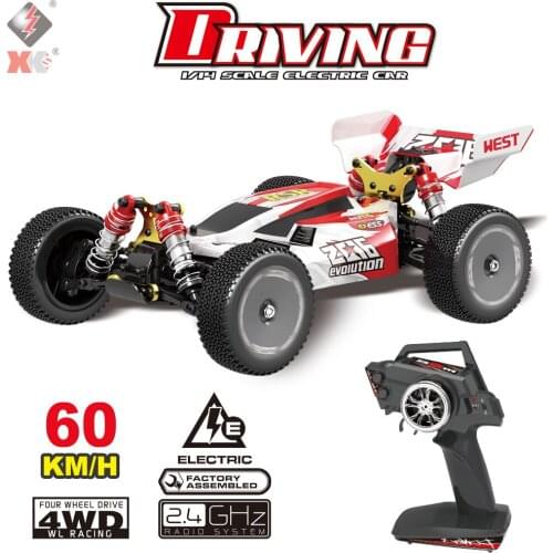 WLtoys 1/14 144001 RTR 2.4GHz RC Car Scale Drift Racing Car 4WD Metal Chassis Shaft Ball Bearing Gear Hydraulic Shock Absober