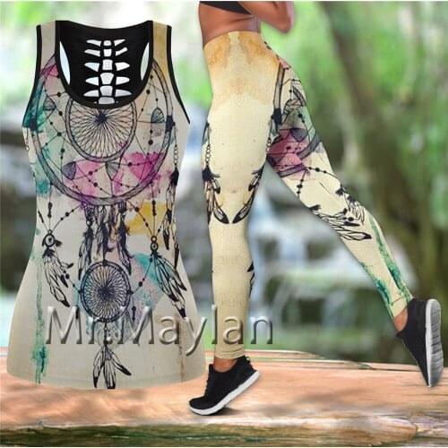 3D Indian Style Printed Mandala Hollow Tanktop Women Sexy Vest Girls Fashion Tank tops Clothes ropa mujer Oversized Drop ship