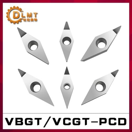 1pc VBGT VCGT PCD CBN Diamond Inserts VBGT110302 VBGT110304 VBGT110308 VBGT160402 VBGT160404 VBGT160408 VCGT110302 VCGT110304