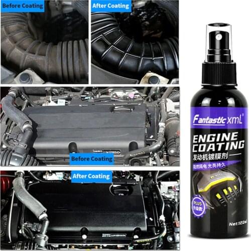 120ml Car Engine Coating Agent Auto Engine Care Compartment Cleaner Remover Liquid Car Cleaning Tool Polish Coating Retreading