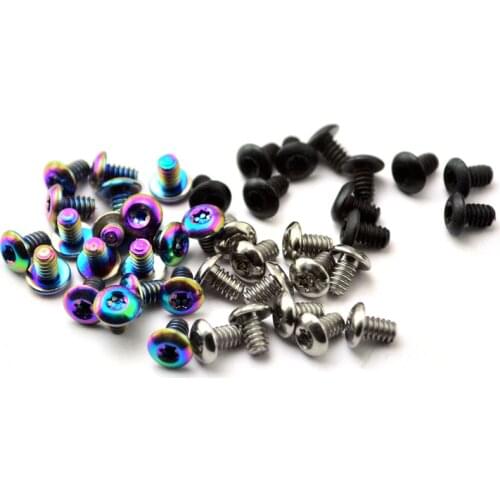 2pieces Flashlight Titanium Alloy Screw Back Clip Flashlight Back Clip Screws