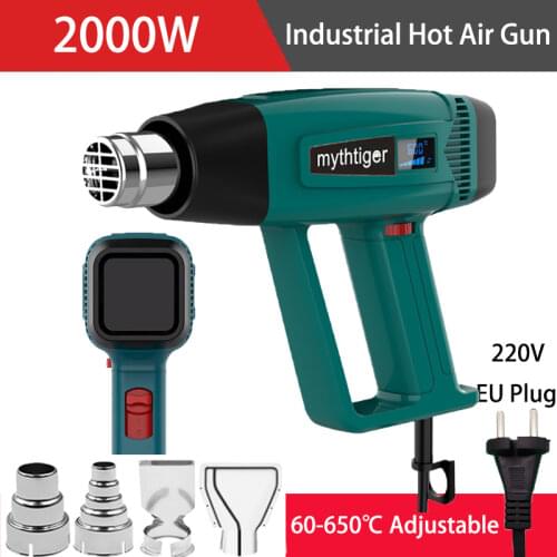 2000w NEW Heat Gun Air Dryer For Soldering Pneumatic Gun Thermal Blower Hot Air Gun For Shrink Wrapping Car Tools Plastic Solder