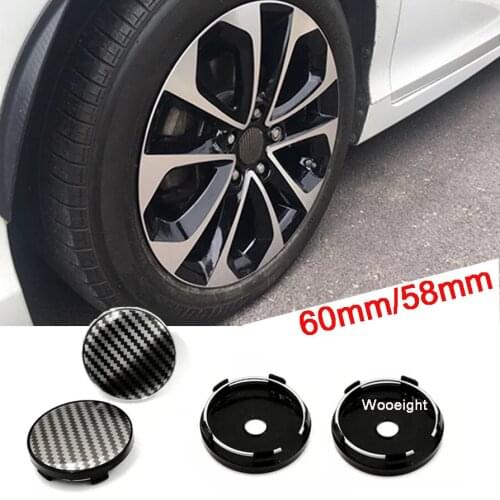 4Pcs Wheel Center Caps Hub Caps Carbon Fiber Covers High Quality Wheel Dust-proof Auto Car Styling Accessories 58mm 60mm