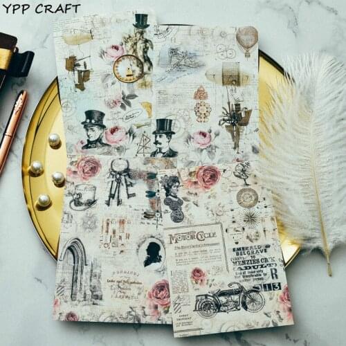 YPP CRAFT 4pcs Vintage Statue Stickers set for Scrapbooking DIY Projects/Photo Album/Card Making Crafts