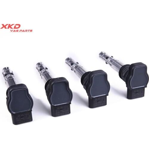 4Pcs Ignition Coils Set For V-W Je-tta Golf Passat Be-etle Bora AU-DI A4 A6 TT 1.8TURBO 06A 905 115 D