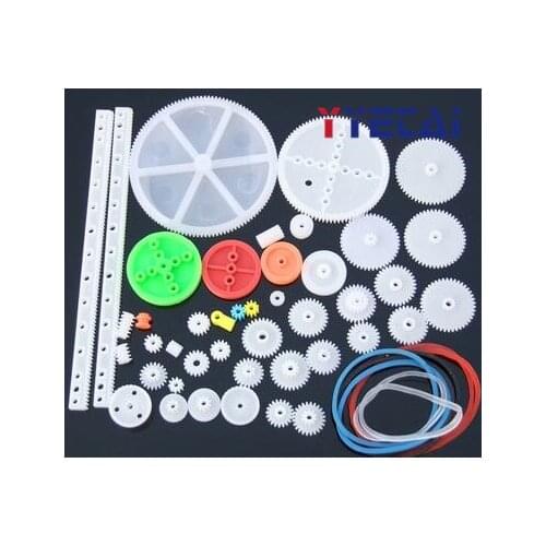 43pcs Gearbox Toy Robot Motor Plastic Gear DIY Model Accessories Bevel Gear DD