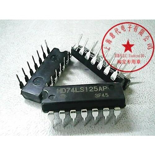 5pcs HD74LS125AP 74LS125