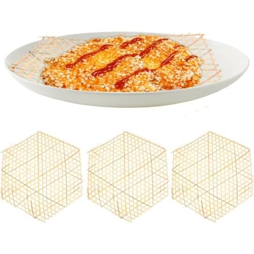 6pcs Bamboo Steamer Liners Mesh Mat Bamboo Steamed Buns Mesh Mats for Cooking