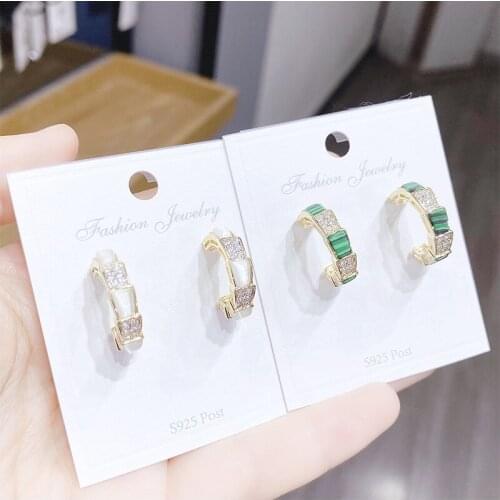 Korean Earrings 2020 For Wonmen Trendy Individuation Large Stud Earrings Fashion Round Jewelry S925 Post Gift