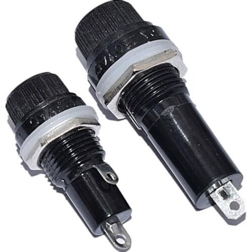 Black FUSE fuse holder glass tube 5*20 6X30MM fuse holder fuse 2CM