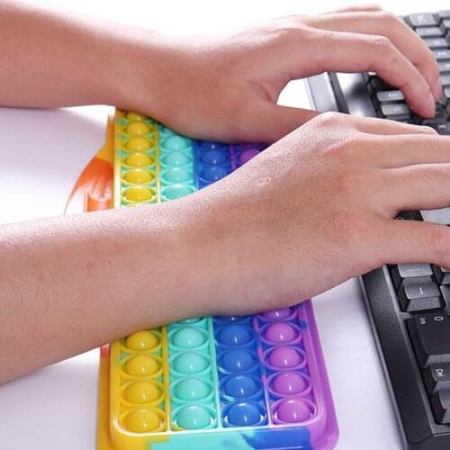 Decompression Mouse Pad Hand Support Wrist Strap Comfortable Large Bubble Dimple Stress Relief Office Game Supplies Big Poppete