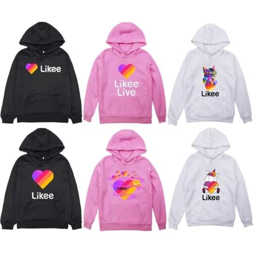 Spring Autumn Kids Pullover Likes Video App Sweatshirt Kids Baby Clothes Boys Girls Hoodie Casual Hoodies