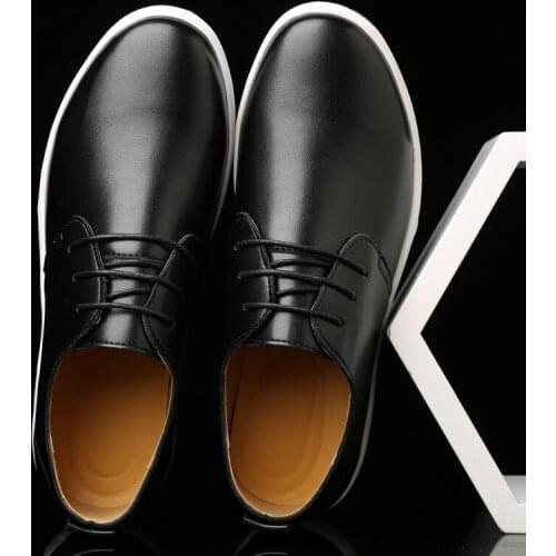 ERRFC New Arrival Black Men Casual Shoes Fashion Round Toe Lace Up Flats Man Summer Shoes Cut Out Breathable Plus Size 38-48