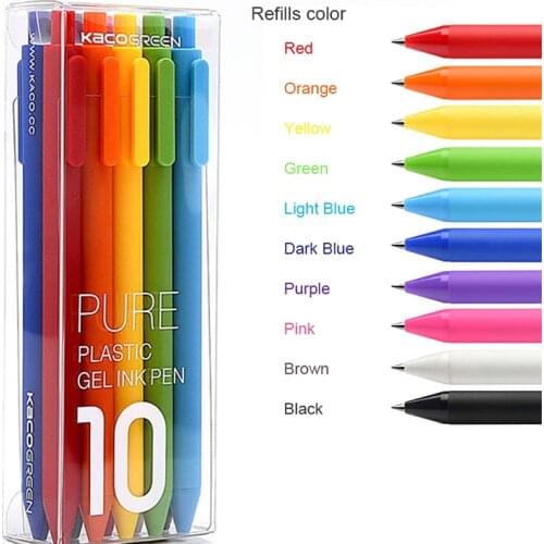 Xiaomi Mijia KACO Colorful Sign Pen 12 Colors 0.5mm Refill ABS Plastic Write Length 400m