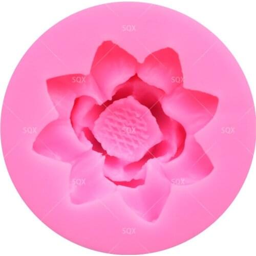 Beautiful Lotus Shaped 3D Fondant Cake Baking Molds,Cake Decorating Tools Pastry Tools Kitchen Accessories SQ1518